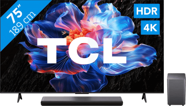 TCL 75" Led P61K 4K (2025) + TCL S55H 2.1 Soundbar