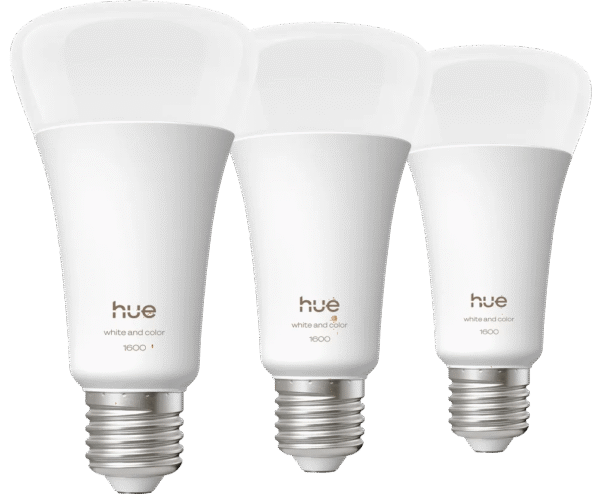 Philips Hue A67 White and Color 1600lm E27 3-Pack