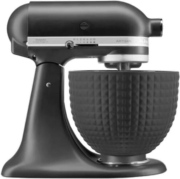 KitchenAid Artisan Mixer 5KSM125EBM Mat Zwart + Design Mengkom Zwart