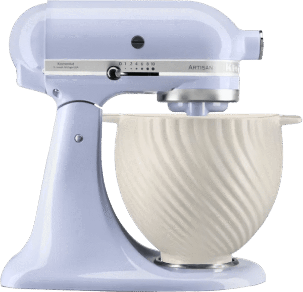 KitchenAid Artisan Mixer 5KSM125ELR Paars + Design Mengkom Wit