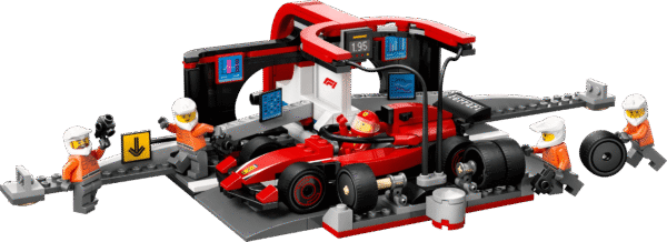 LEGO City F1 Pitstop en Pitcrew met Ferrari Auto 60443