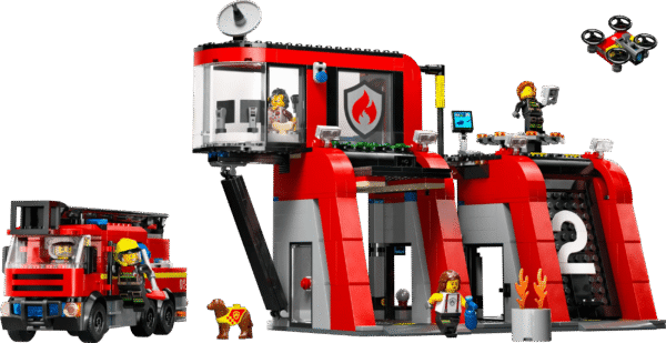 LEGO City Brandweerkazerne en Brandweerauto 60414