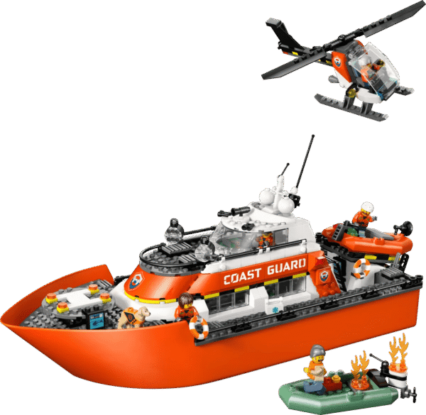 LEGO City Kustwacht Reddingsboot en Helikopter 60504