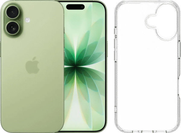 Apple iPhone 17 256GB Groen + BlueBuilt Protective Back Cover Transparant