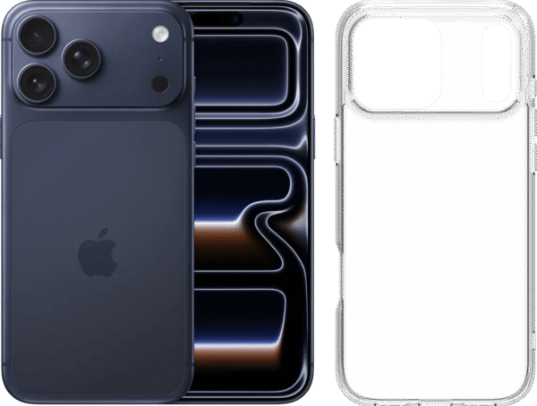 Apple iPhone 17 Pro Max 256GB Blauw + BlueBuilt Protective Back Cover Transparant