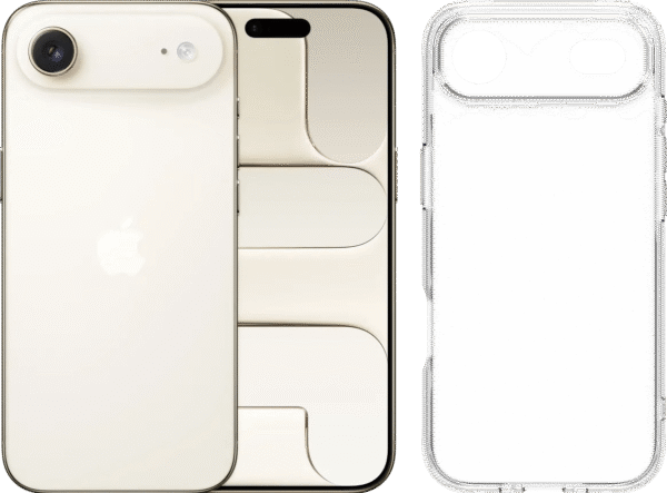 Apple iPhone Air 1TB Goud + BlueBuilt Protective Back Cover Transparant