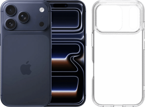 Apple iPhone 17 Pro 512GB Blauw + BlueBuilt Protective Back Cover Transparant