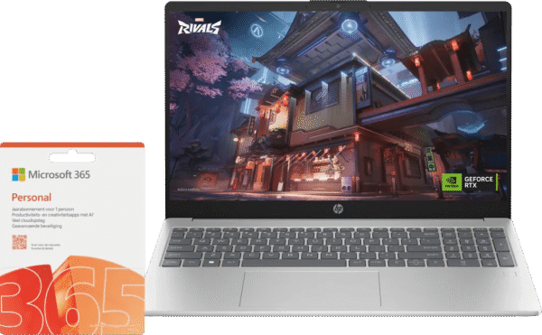 HP Pavilion SE 15-fd1951nd + Microsoft 365 Personal NL 1 jaar