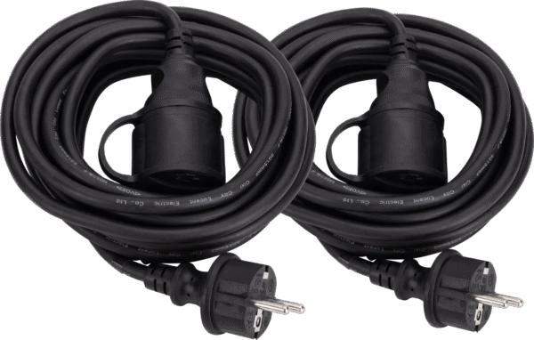 BlueBuilt Verlengkabel IP44 5m Duo Pack
