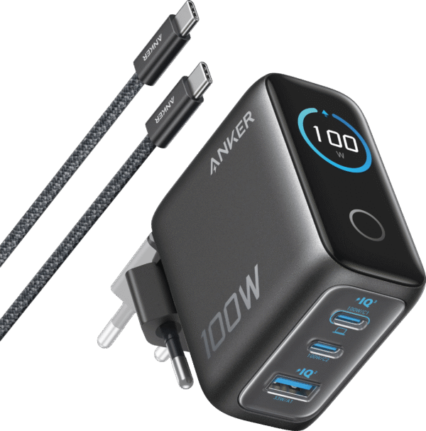 Anker Oplader 3 Usb Poorten 100W Power Delivery 3.1 Zwart