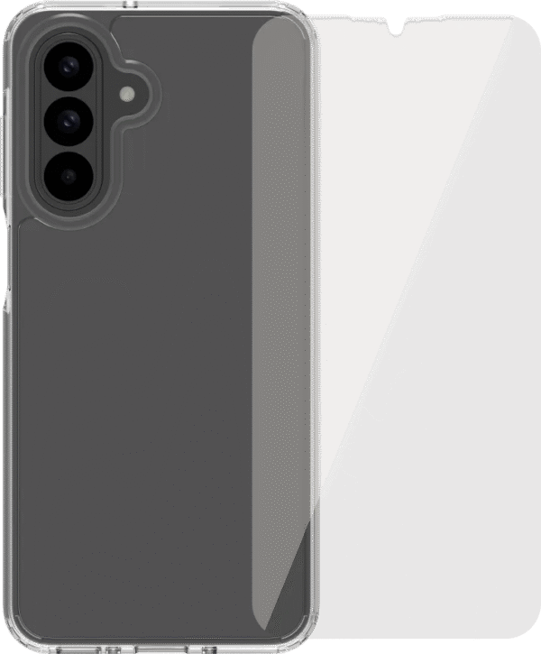 BlueBuilt Protective Back Cover Samsung Galaxy A26 Transparant + Screenprotector Glas