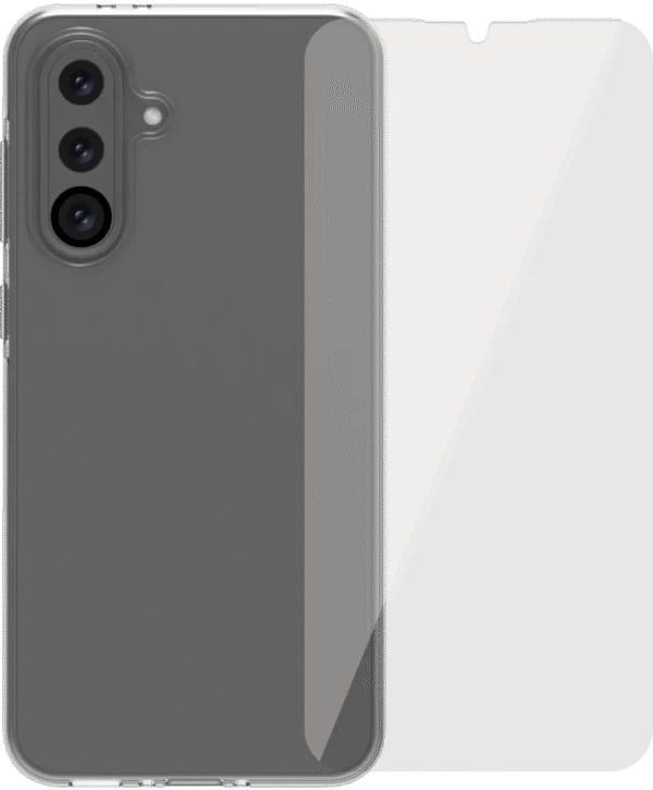 BlueBuilt Samsung Galaxy A36 Back Cover Transparant + Screenprotector Glas