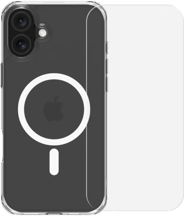 BlueBuilt Protective Back Cover met MagSafe iPhone 16 Plus + Screenprotector Glas