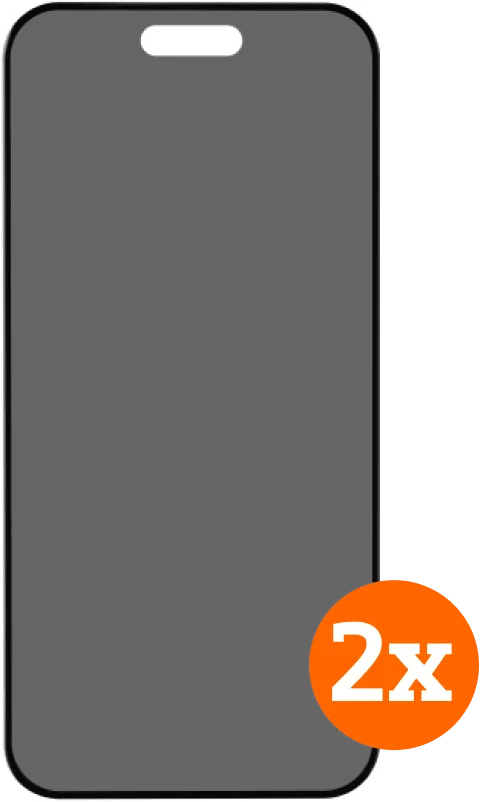 BlueBuilt Apple iPhone 17 Pro Privacy Filter Screenprotector Glas Duo Pack