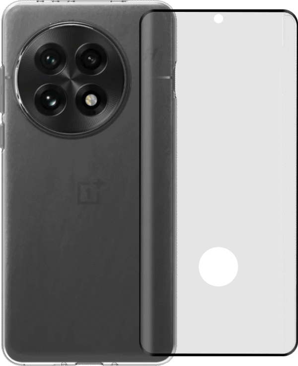 BlueBuilt Back Cover OnePlus 13 Transparant + Screenprotector Glas