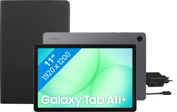 Samsung Galaxy Tab A11 Plus 11 inch 256GB Wifi Grijs + Basis accessoirepakket