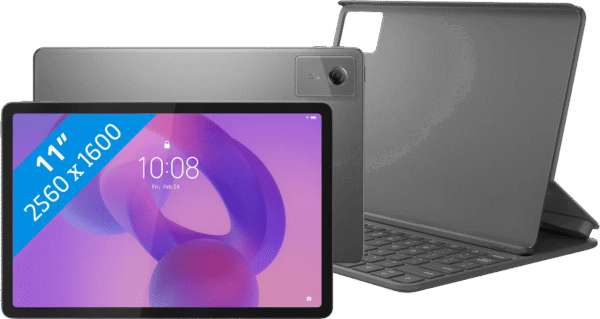 Lenovo Idea Tab 11 inch 256GB Wifi Grijs met Stylus + Toetsenbord Hoes QWERTY