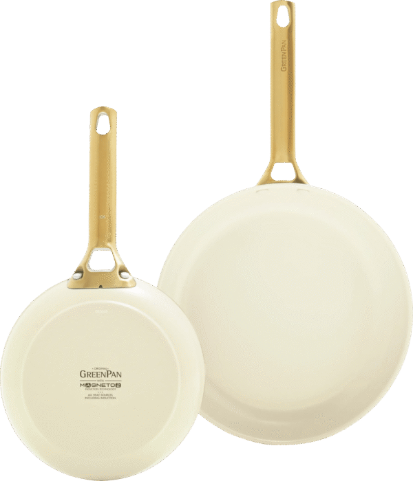 GreenPan Padova Reserve 20 + 26 cm koekenpannenset Cream White