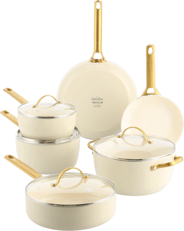 GreenPan Padova Reserve Pannenset 10-delig Cream White
